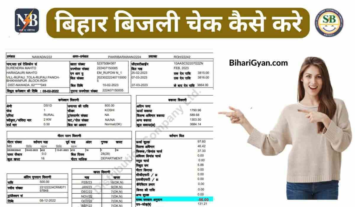 Bihar Bijli Bill Check Online 2023